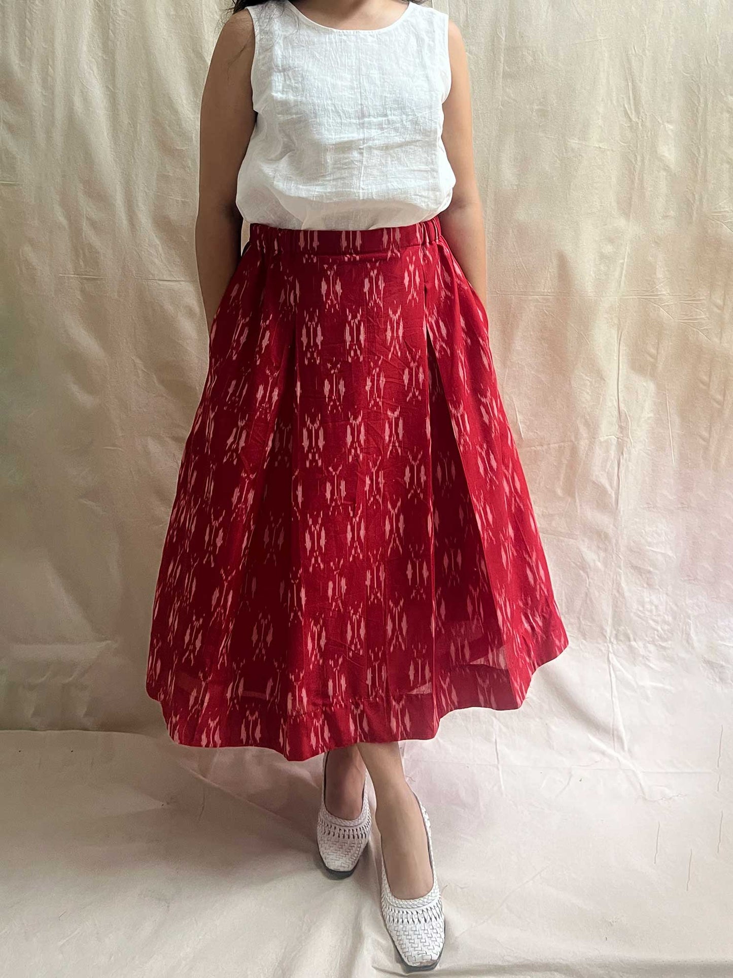 Box Pleated Skirt