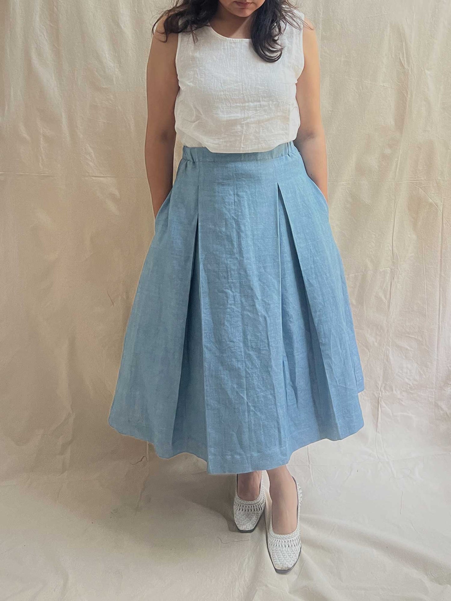 Box Pleated Skirt