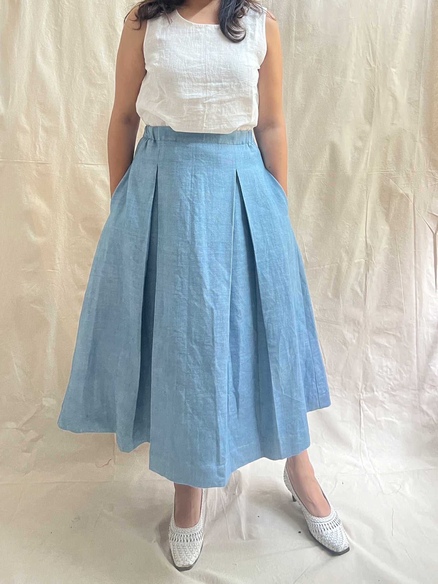 Box Pleated Skirt