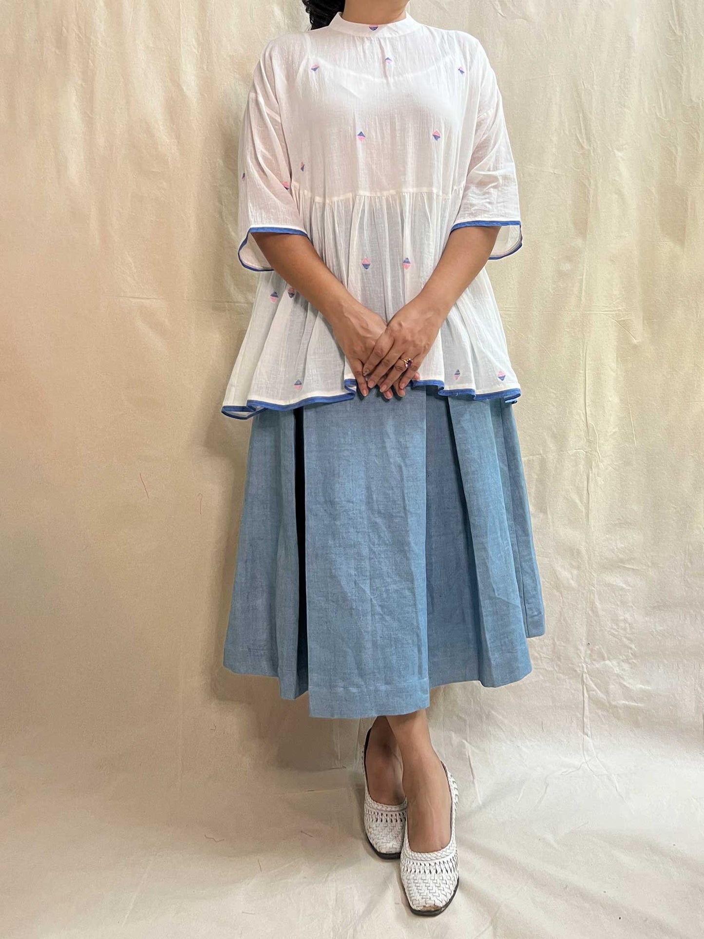 Box Pleated Skirt