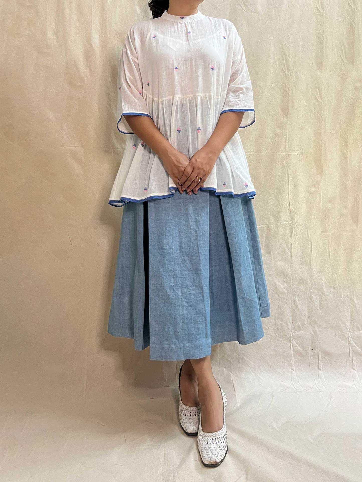 Box Pleated Skirt