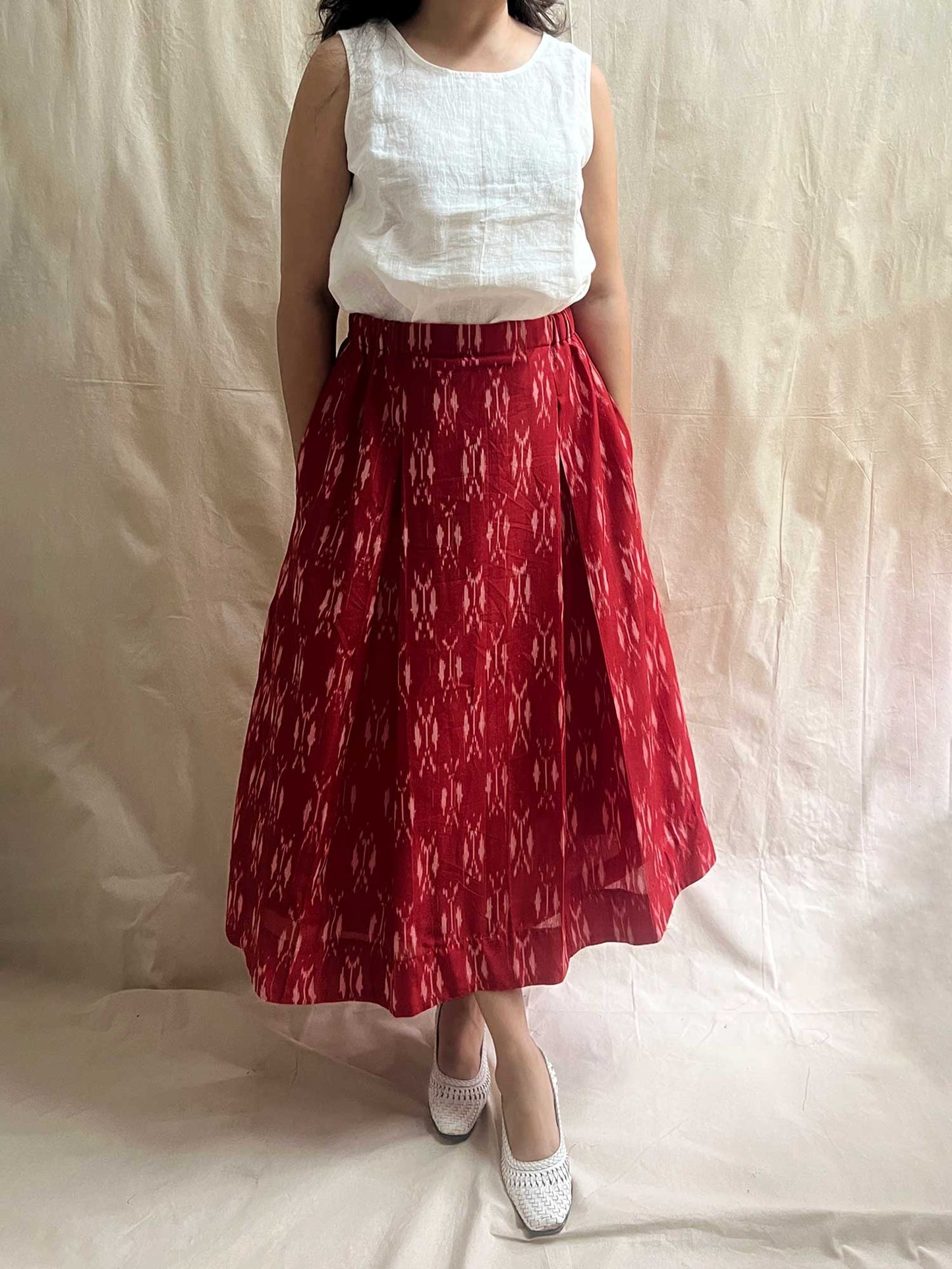 Box Pleated Skirt