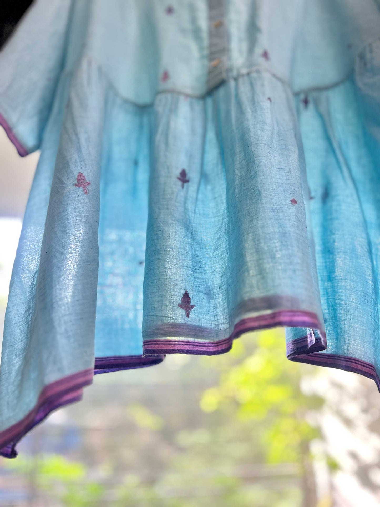 Relax Peplum Blue Top