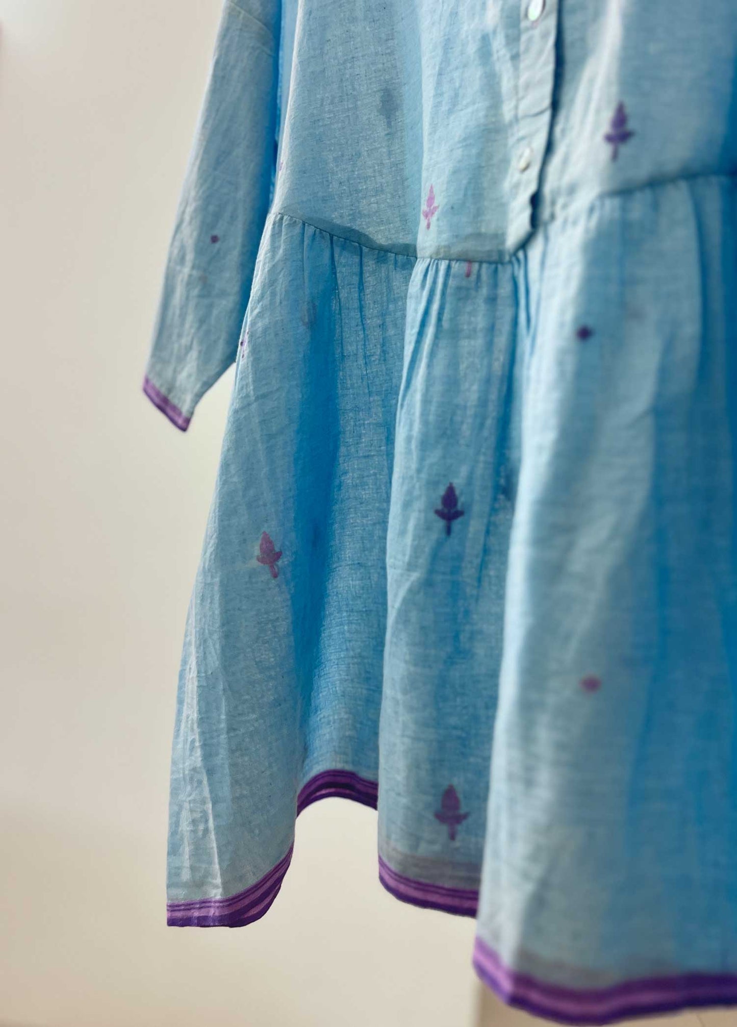 Relax Peplum Blue Top
