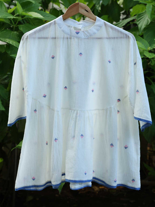 Relax Peplum White Top
