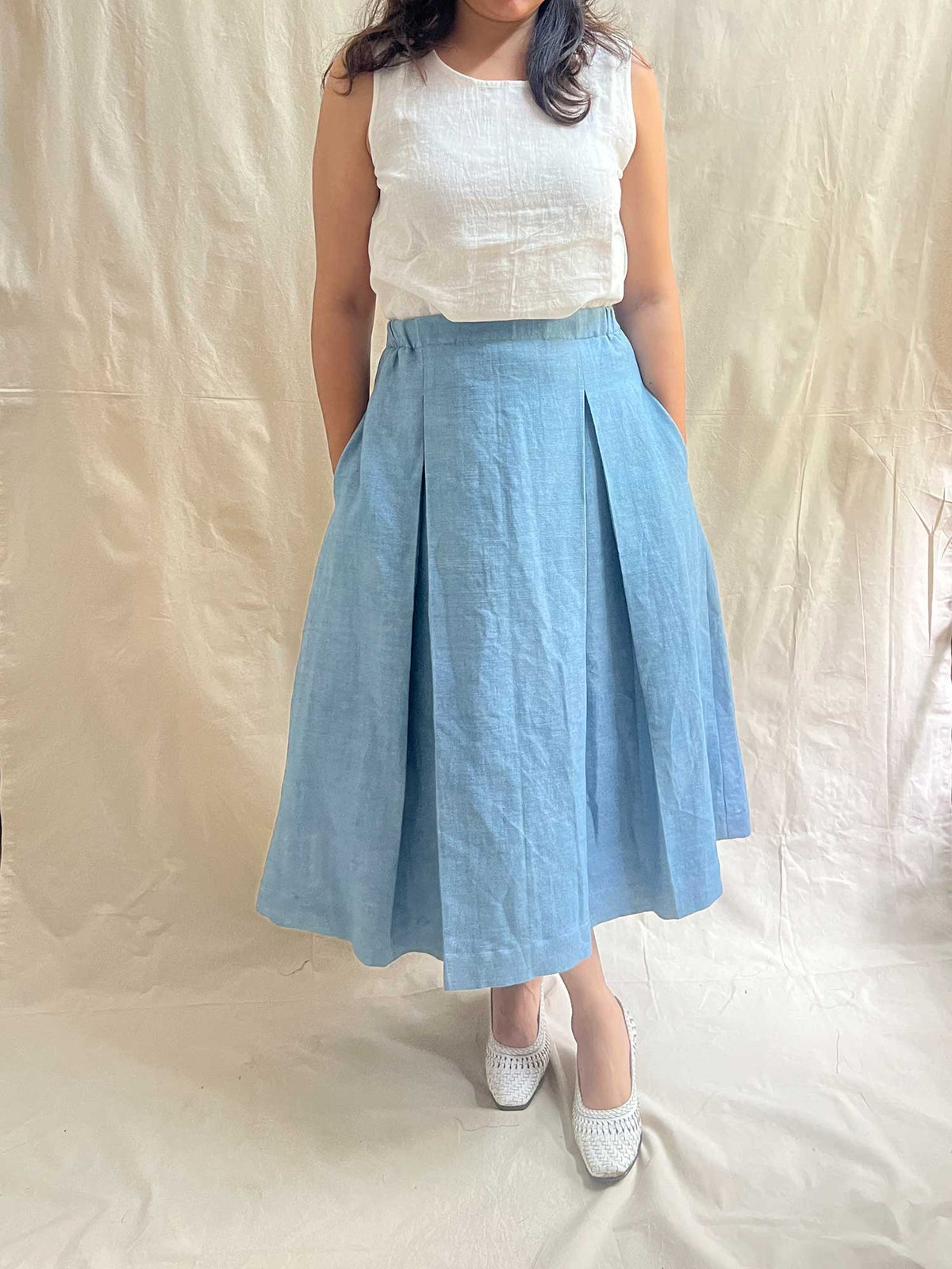 Box Pleated Skirt