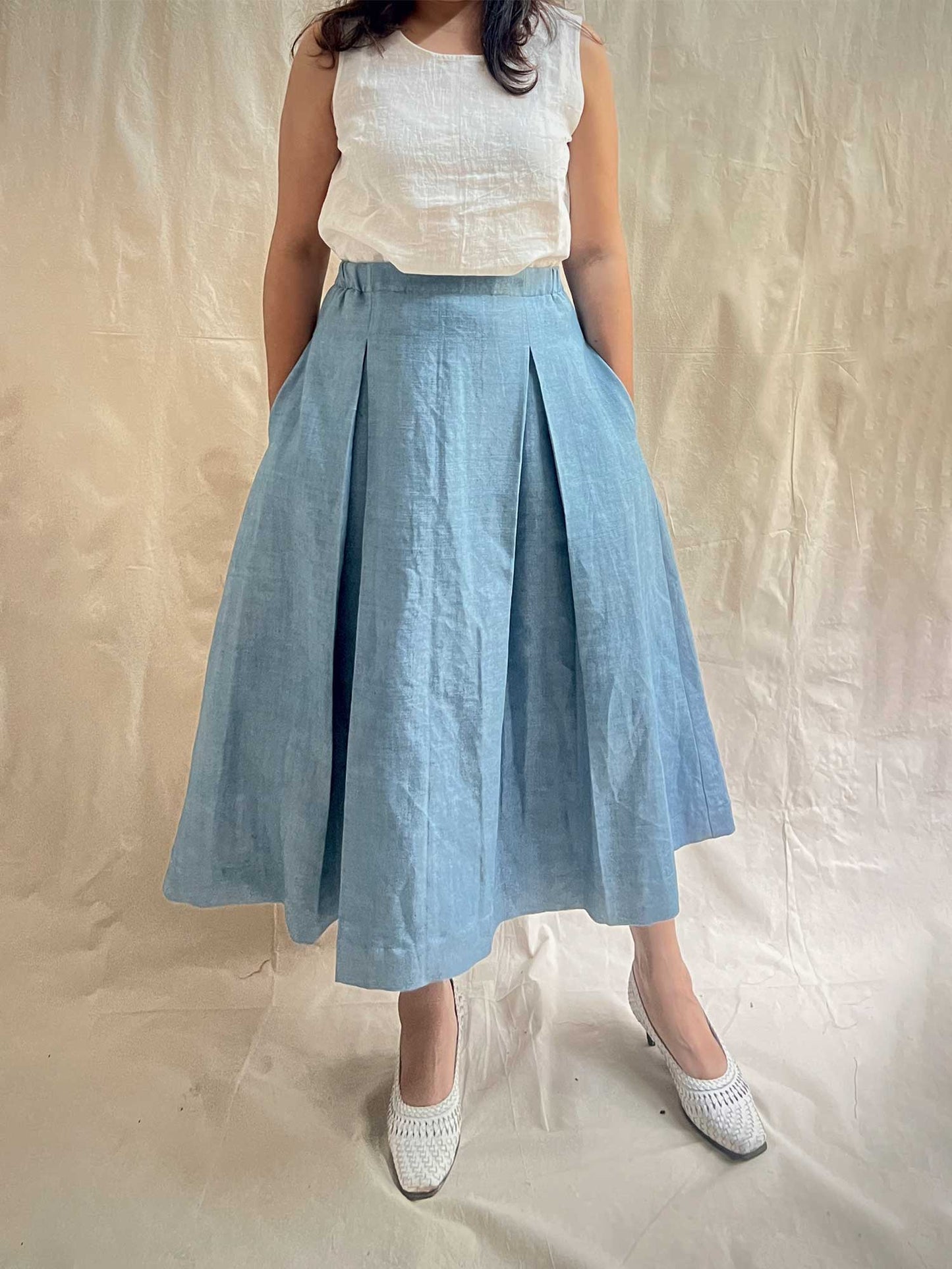 Box Pleated Skirt
